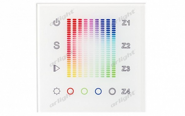 Панель Sens SR-2831AC-RF-IN White (220V,RGB,4зоны)
