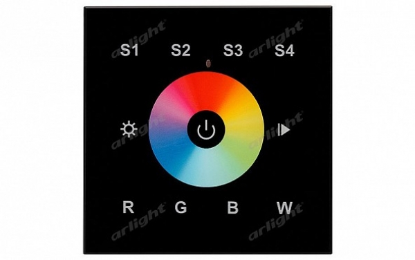 Панель Sens SR-2820B-AC-RF-IN Black (220V,RGBW,1 зона)