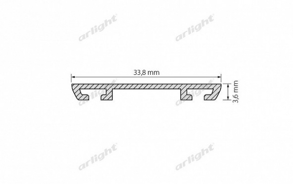 Профиль-держатель PHS-A-BASE-H3.6-2000 ANOD