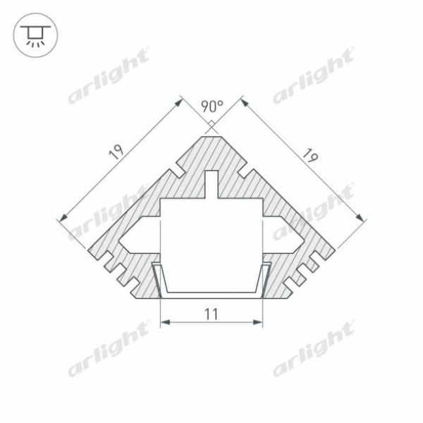 Профиль PDS45-T-3000 ANOD