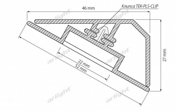Профиль KLUS-LOCK-FM-BASE-2000 ANOD