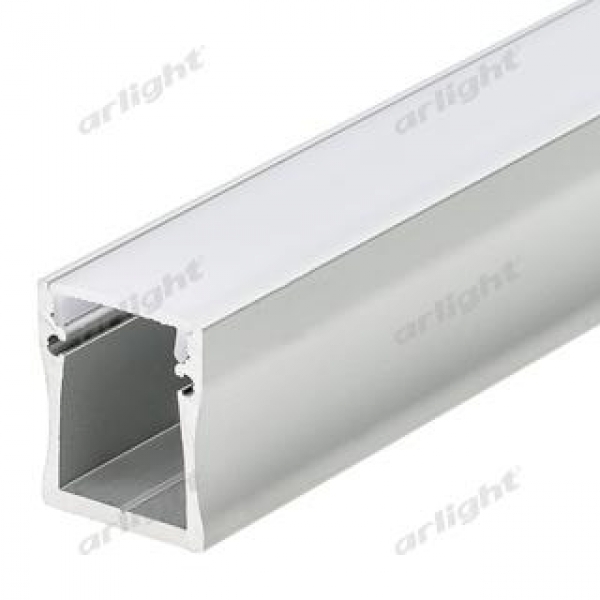 Профиль с экраном ALU-WIDE-H28-2000 ANOD+FROST
