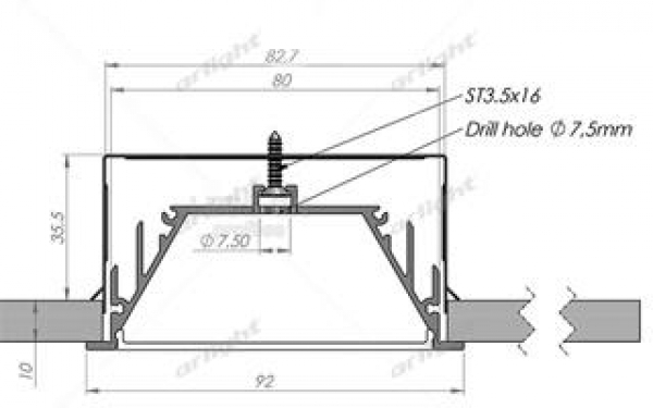 Держатель для ALU-POWER-RW80F