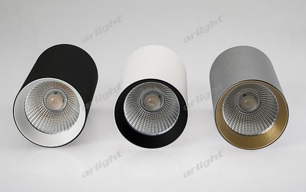 Светильник накладной SP-POLO-R85-1-15W Day White 40deg (White, Black Ring)