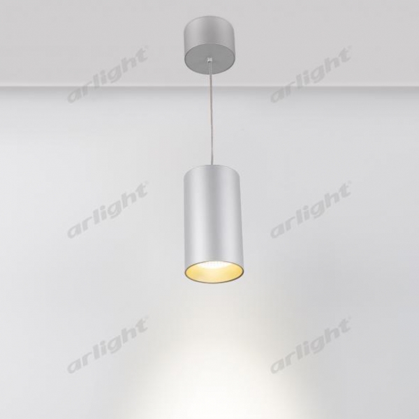 Светильник подвесной SP-POLO-R85-2-15W Day White 40deg (Silver, Gold Ring)