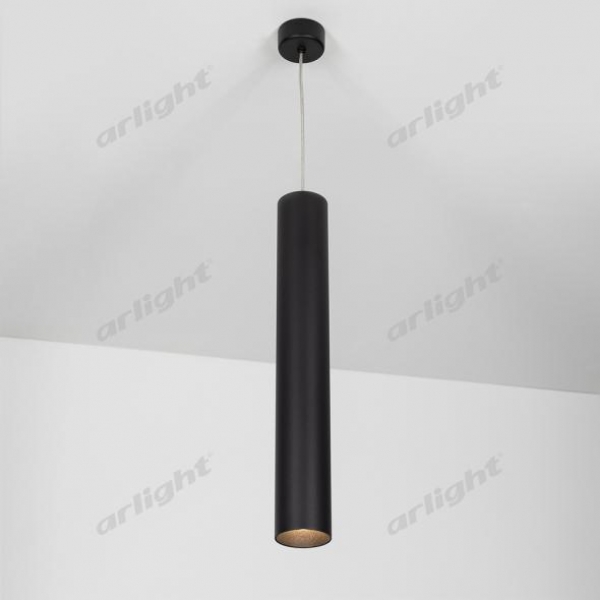Светильник SP-POLO-HANG-LONG450-R65-8W Warm3000 (BK-BK, 40 deg)