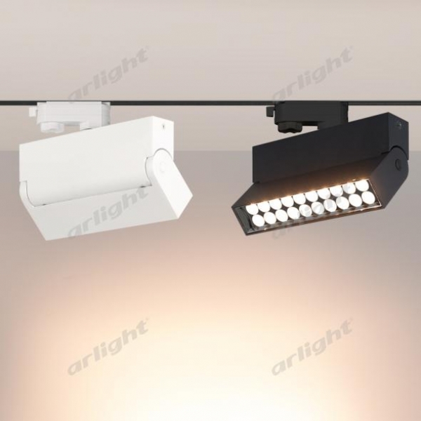 Светильник LGD-LOFT-TRACK-4TR-S170-10W Warm3000 (BK, 24 deg)