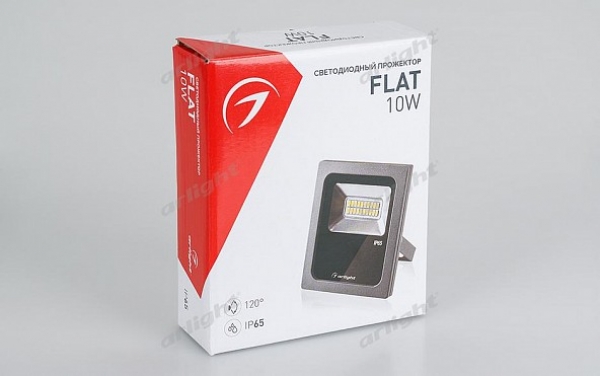 Светодиодный прожектор AR-FLG-FLAT-10W-220V White