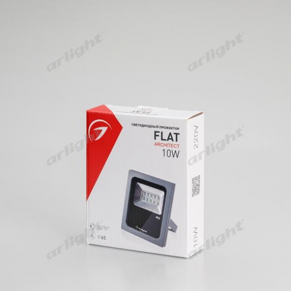 Светодиодный прожектор AR-FLAT-ARCHITECT-10W-220V Day (Grey, 50x70 deg)