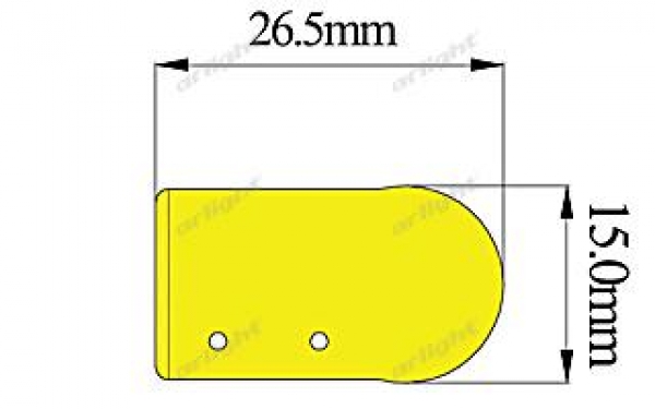 Гибкий неон ARL-CF2835-U15M20-24V Green (26x15mm)