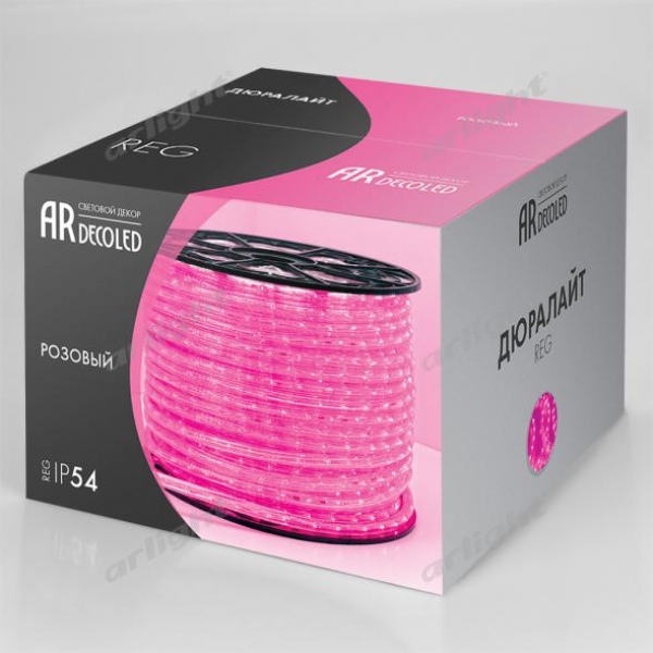 Дюралайт ARD-REG-FLASH Pink (220V, 36 LED/m, 100m)