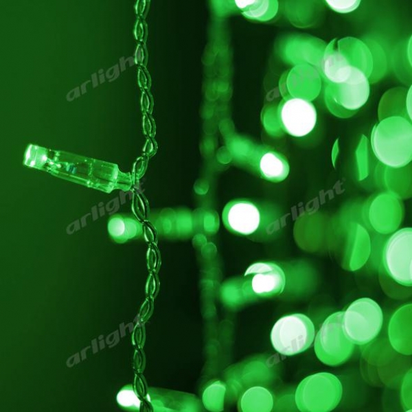 Светодиодная гирлянда ARD-CURTAIN-CLASSIC-2000x1500-CLEAR-360LED Green (230V, 60W)