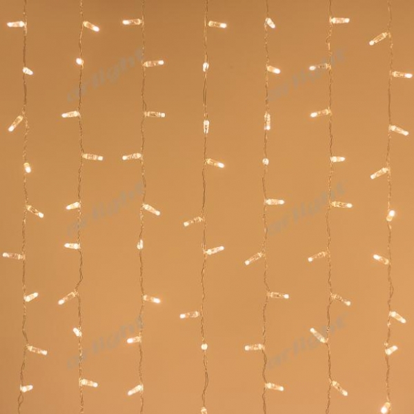 Светодиодная гирлянда ARD-CURTAIN-CLASSIC-2000x9000-CLEAR-2200LED Warm (230V, 120W)