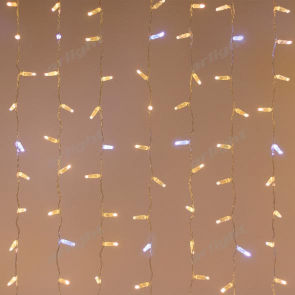 Светодиодная гирлянда ARD-CURTAIN-CLASSIC-2000x1500-CLEAR-360LED-BLINK Warm-White (230V, 60W)