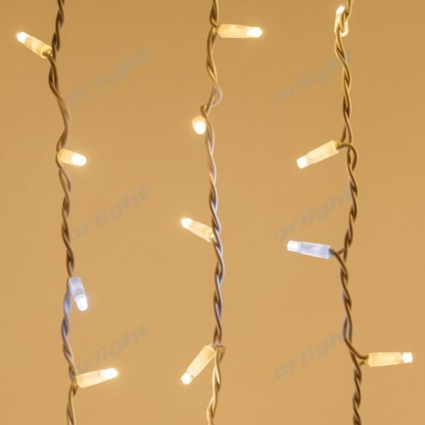 Светодиодная гирлянда ARD-CURTAIN-PRO-2000x3000-WHITE-760LED-FLASH WARM/WHITE (230V, 70W)