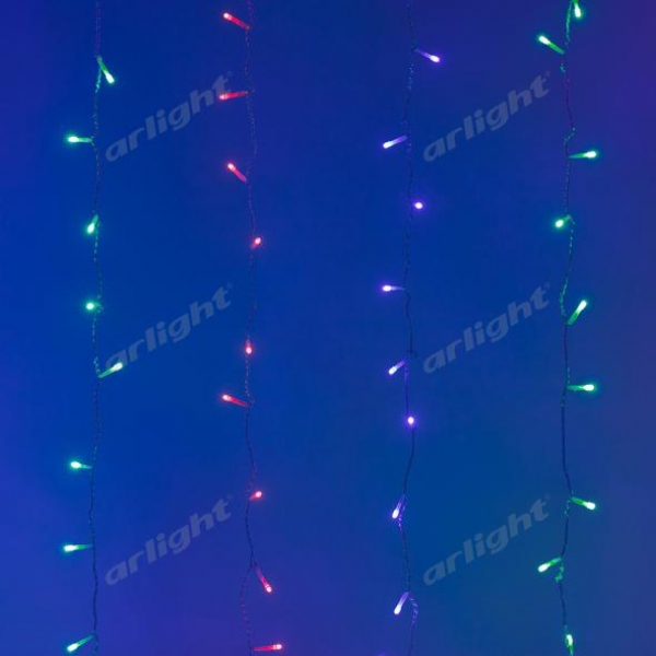 Светодиодная гирлянда ARD-CURTAIN-HOME-1000x1500-CLEAR-96LED RGB (230V, 9W)