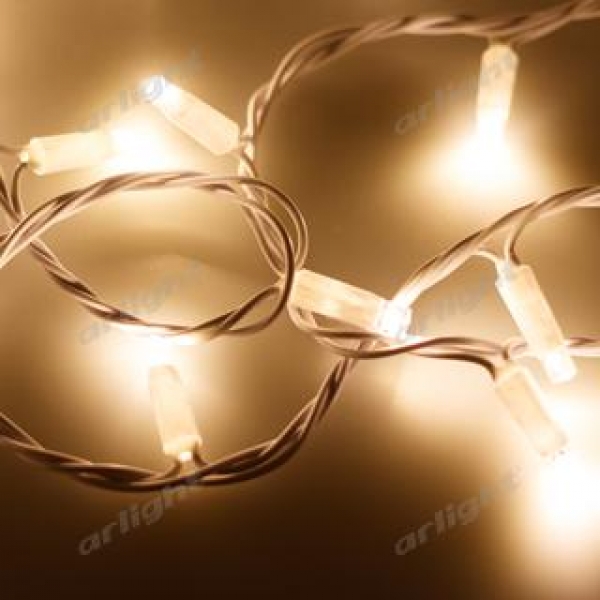 Светодиодная гирлянда ARD-STRING-CLASSIC-10000-WHITE-100LED-STD WARM (230V, 7W)
