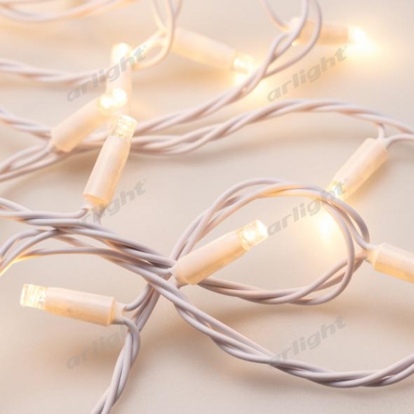 Светодиодная гирлянда ARD-STRING-CLASSIC-10000-WHITE-100LED-STD WARM (230V, 7W)