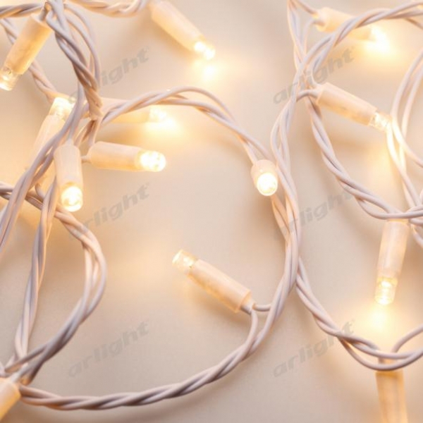 Светодиодная гирлянда ARD-STRING-CLASSIC-10000-WHITE-100LED-STD WARM (230V, 7W)
