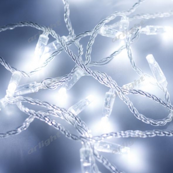 Светодиодная гирлянда ARD-STRING-CLASSIC-10000-CLEAR-100LED-STD WHITE (230V, 7W)