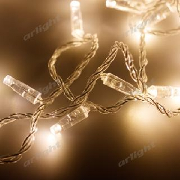 Светодиодная гирлянда ARD-STRING-CLASSIC-10000-CLEAR-100LED-STD WARM (230V, 7W)