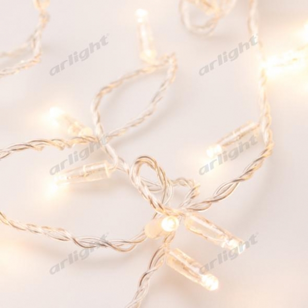 Светодиодная гирлянда ARD-STRING-CLASSIC-10000-CLEAR-100LED-STD WARM (230V, 7W)