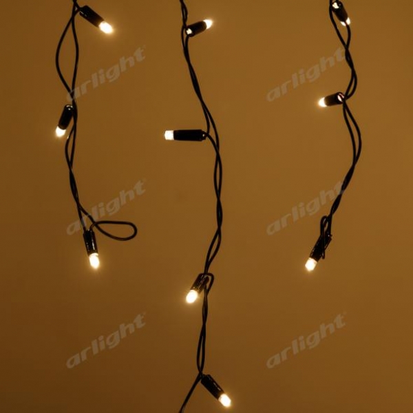 Светодиодная гирлянда ARD-EDGE-CLASSIC-2400x600-BLACK-88LED-STD WARM (230V, 6W)