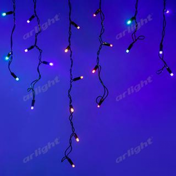 Светодиодная гирлянда ARD-EDGE-CLASSIC-2400x600-BLACK-88LED-LIVE RGB (230V, 6W)