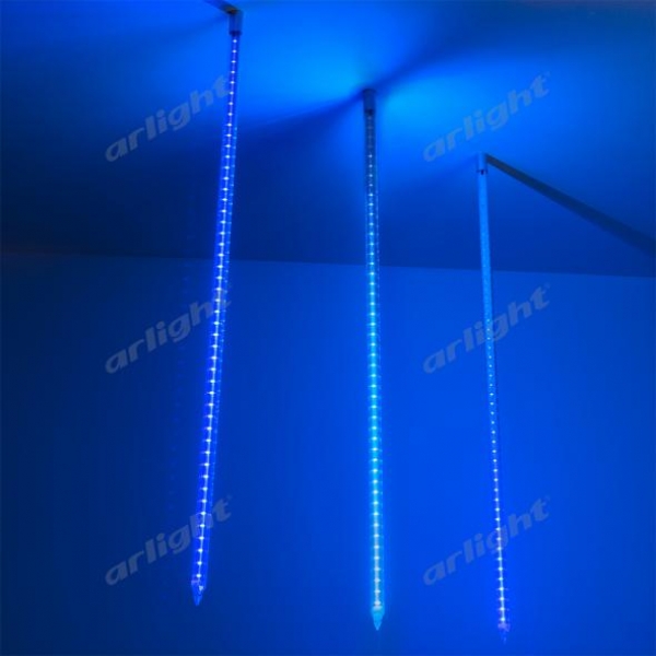 Светодиодная гирлянда ARD-ICEFALL-CLASSIC-D23-1000-CLEAR-96LED-LIVE BLUE (230V, 1.5W)