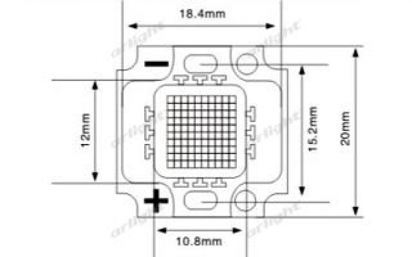 Мощный светодиод ARPL-8W-BCA-2020-DW (VF12V, 700mA)